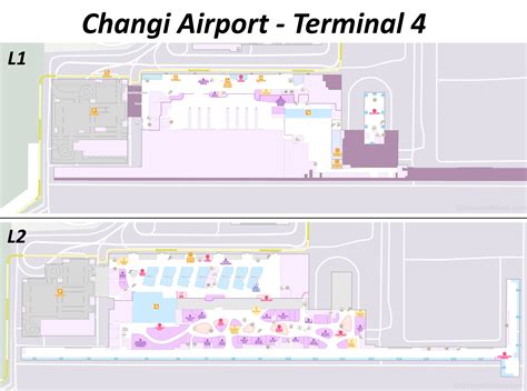 Changi Airport Terminal 4 Map Singapore