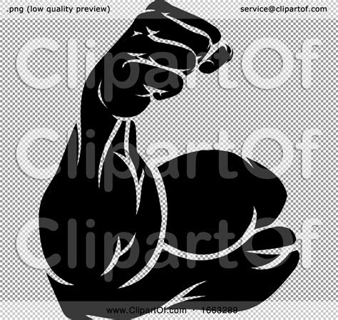 Strong Arm Showing Biceps Muscle By Atstockillustration 1663289