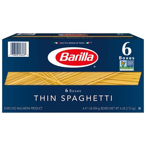 Buy Barilla Classic Blue Box Pasta Thin Spaghetti 6x16 Oz Online In