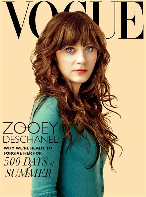 Zooey Deschanel Vogue Covers Zooey Deschanel Vogue