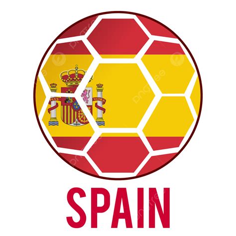 Gambar Logo Penggemar Sepak Bola Dengan Bendera Spanyol Di Dalamnya