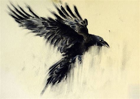 Simple Raven Drawing At Explore Collection Of