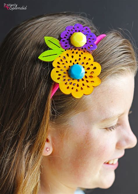 Dyed Wood Diy Headbands Plaidcreators Positively Splendid Crafts