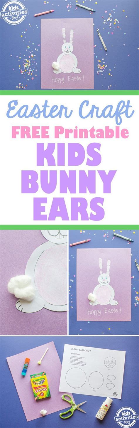 Easter Bunny Ears Craft For Kids Super Cute Easter