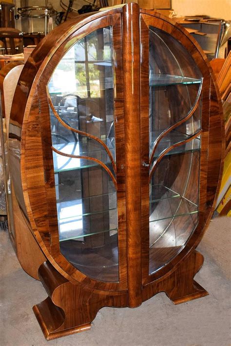 Meaning of the name origin of the name names meaning names starting with names of origin. Original Art Deco English Walnut Oval Display Cabinet For ...