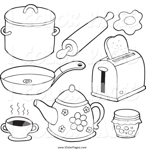 Kitchen coloring pages free printable colouring pages for kids. Kitchen coloring pages to download and print for free