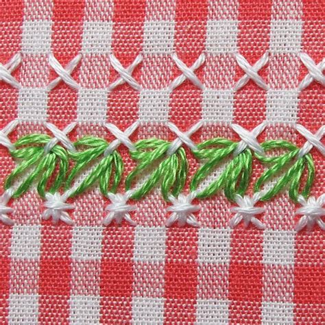 Gingham Embroidery Watermelon 21 Gingham Embroidery Watermelon