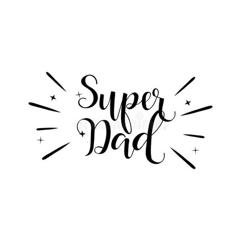 Super Dad Holiday Lettering Father S Day Modern Hand Lettering And