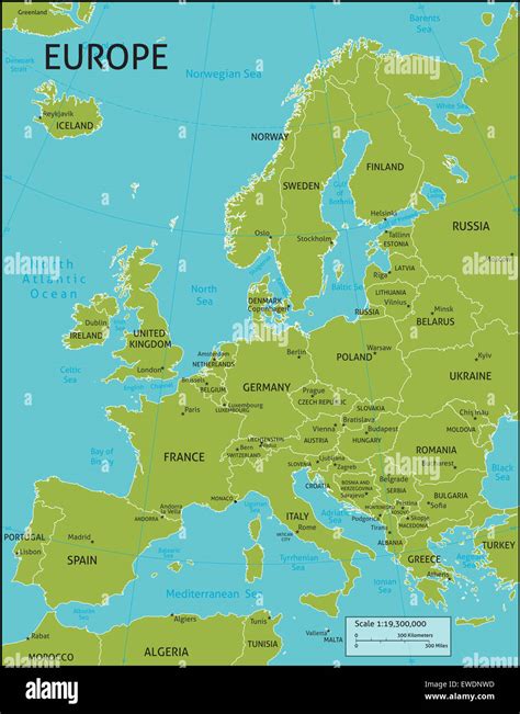 Europe Map With Main Cities Red River Gorge Topo Map