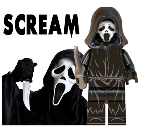 Scream Ghostface Killer Horror Minifigures Lego Compatible Building