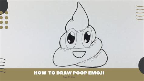 How To Draw Poop Emoji Easy Youtube