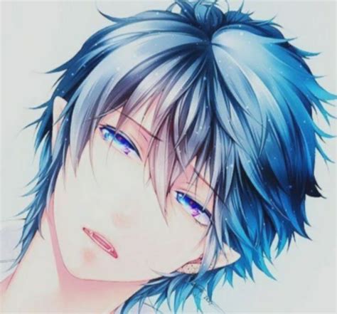7 Anime Guys With Piercings And Tattoos Boys Blue Hair Anime Guy Blue Hair Anime Boy