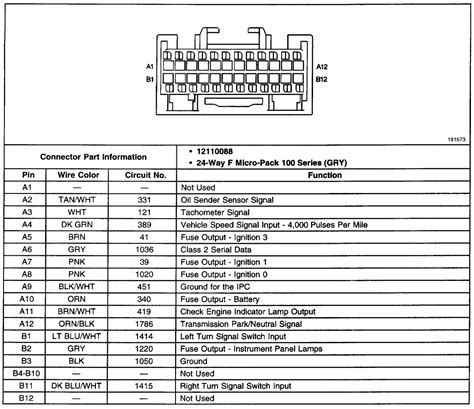 1990 Chevy Truck Instrument Cluster Wiring Diagram ...