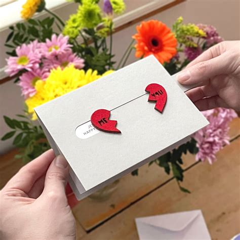 Personalised Love Heart Hidden Message Card By The Portland Co