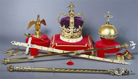 Regalia Of The United Kingdom 12th C 1953 From Top And Left The