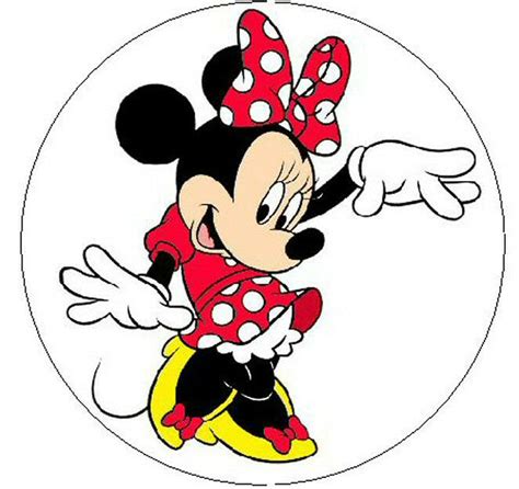 Minnie Mouse In Red Dress 1 Sticker Seal Labels Ebay