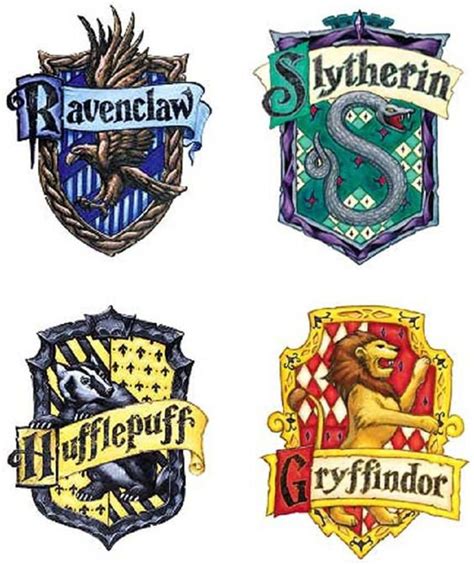 Hogwarts House Crests Cross Stitch Pattern Etsy Harry Potter Houses