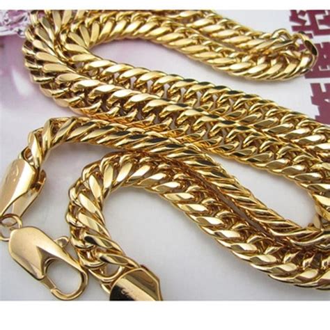 Wholesale Stylish And Cheap Necklaces Type Thick Heavy Necklace Solid