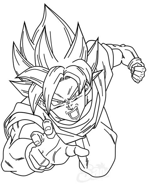 Desenhos Goku Para Colorir Imagens Para Colorir Dibujo De Goku Reverasite