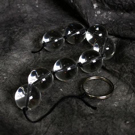 Buy 25 28mm Pyrex Glass Anal Beads Vagina Ball String Butt Plug Crystal Dildo