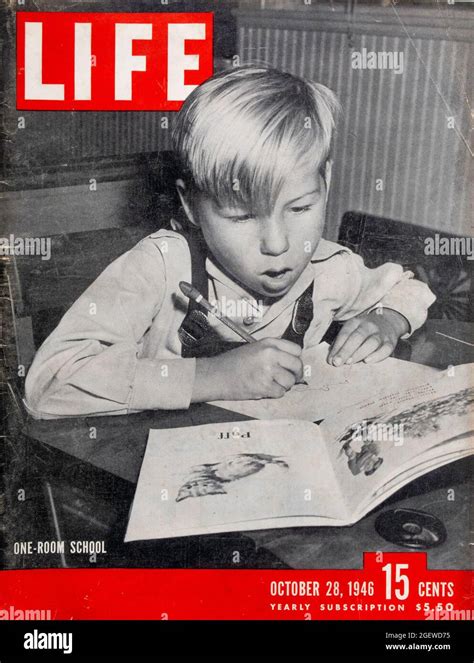 Vintage Life Magazine Cover 28 October 1946 Issue Usa Stock Photo Alamy