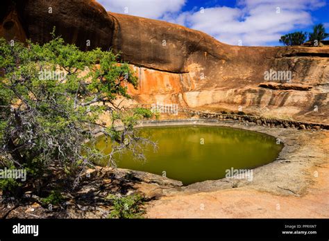 Waterhole Also Known As Gnamma Holes By The Aboriginals And Wave Rock
