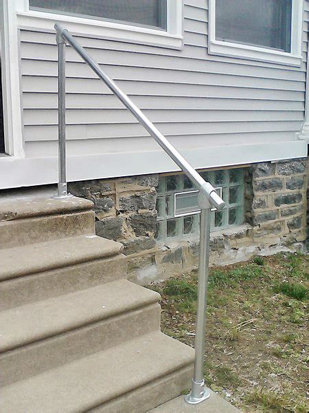 Aluminum railings for concrete steps ideas. 10 Simple Handrails constructed with Tube Clamps - Blog ...