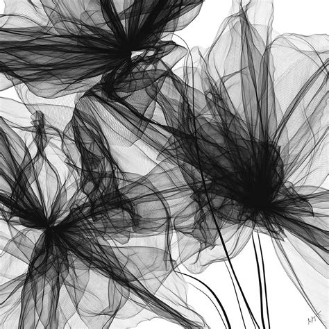 Coherence Black And White Modern Art Painting By Lourry Legarde