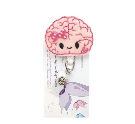 Brain Badge Reel Badge Reel Neuro Nurse Badge Reel