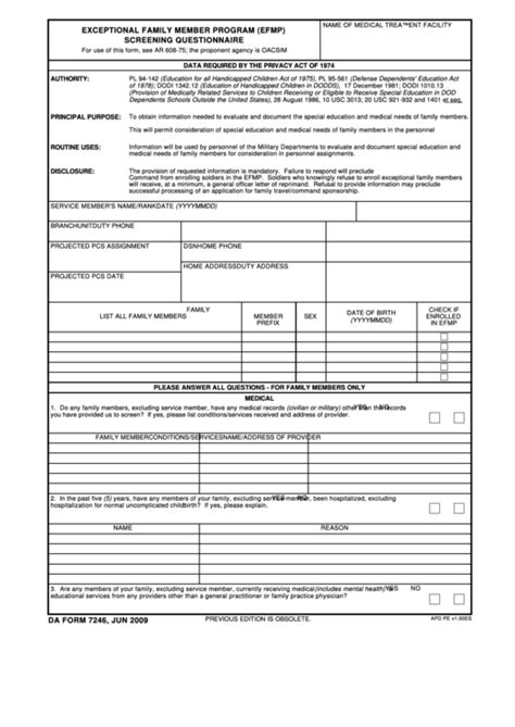 Top Da Form 7246 Templates Free To Download In Pdf Format