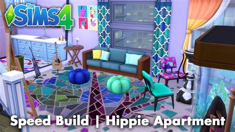 Speed Build The Sims 4 Hippie Apartment Youtube