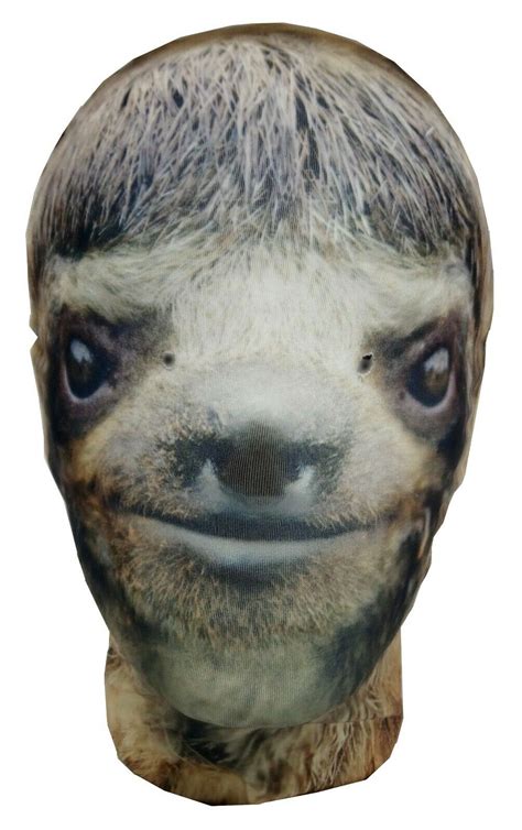 Sloths were herbivorous mammals that lived during the ice ages. Sloth Carnival Full Head Lycra Morph Style Mask, Ice Age ...