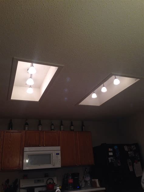 Replace Kitchen Fluorescent Light With Track Lighting I Hate Being Bored