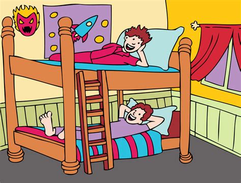 Kids Sleeping In Bunk Bed Clip Art Library