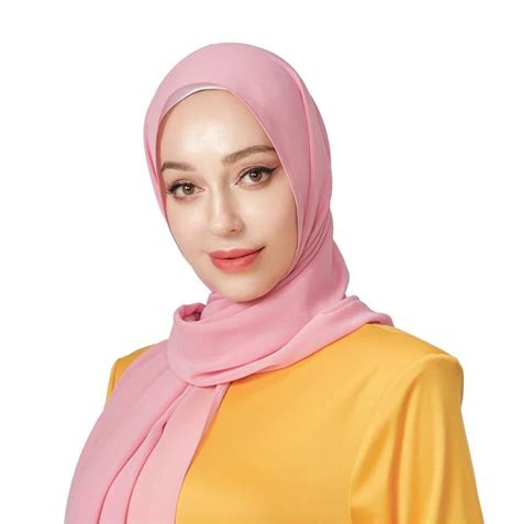 muslim chiffon hijab shawls scarf women solid color head wraps women hijabs scarves ladies