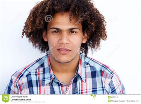 Mixed boys with long hair. Close Up Portrait Of Mixed Race Man With Curly Hair Stock ...