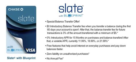 And no balance transfer fee! **HOT DEAL ALERT** Chase Slate: 0% APR for 15 Months on ...