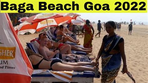 Baga Beach Goa Day And Night At 1st January 2022 Drone Shot Nightlife Las Olas Nightclub