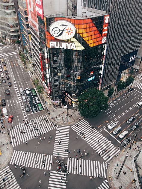 HD wallpaper: tokyo, city, japan, crossroad, ginza, street, asia ...