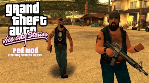 Gta Vcs Peds Skin Mod Bikers From Vice City Youtube