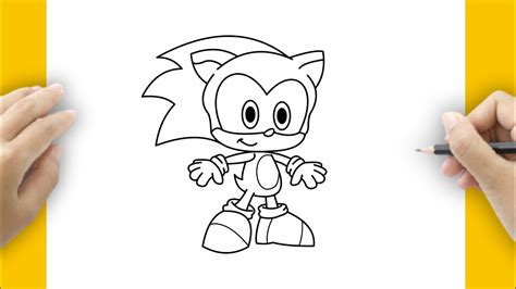 How To Draw Baby Sonic Youtube