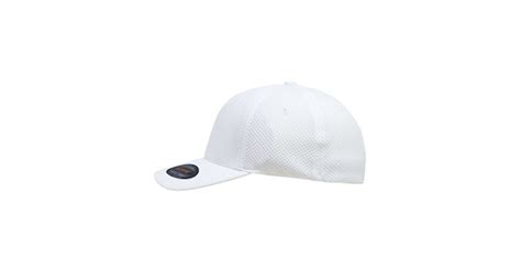 Yupoong 6584 White Flexfit Cool And Dry 3d Hexagon Jersey Cap Jiffyshirts