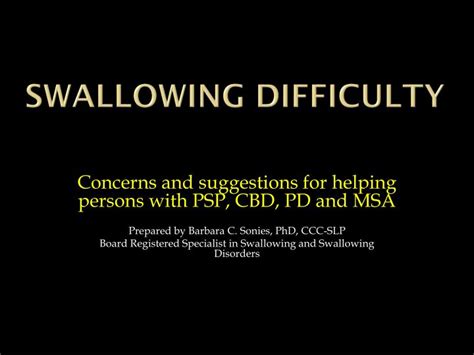 Ppt Swallowing Difficulty Powerpoint Presentation Free Download Id