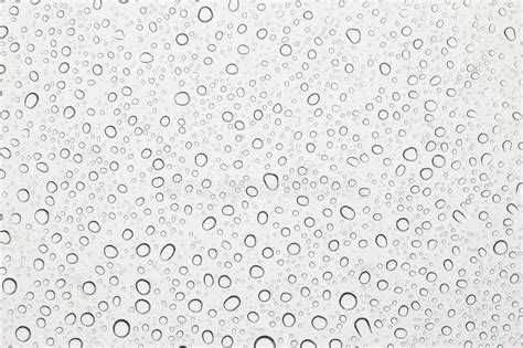 Water Drops On Glass Rain Droplets On Glass Background Stock Image