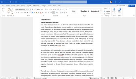 Dissertation Table Of Contents In Word Instructions And Examples