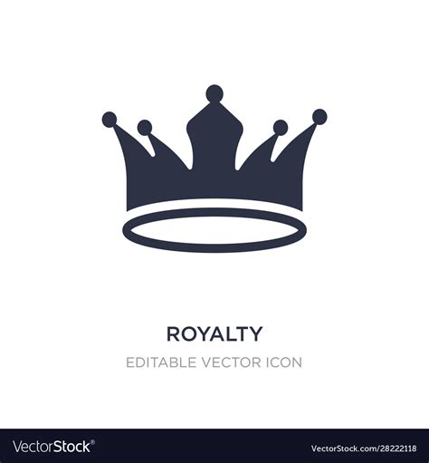 Royalty Icon On White Background Simple Element Vector Image