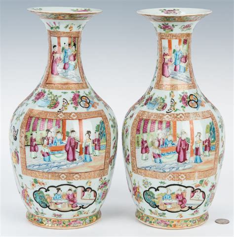 Lot 6 Pr Chinese Famille Rose Porcelain Vases Case Auctions