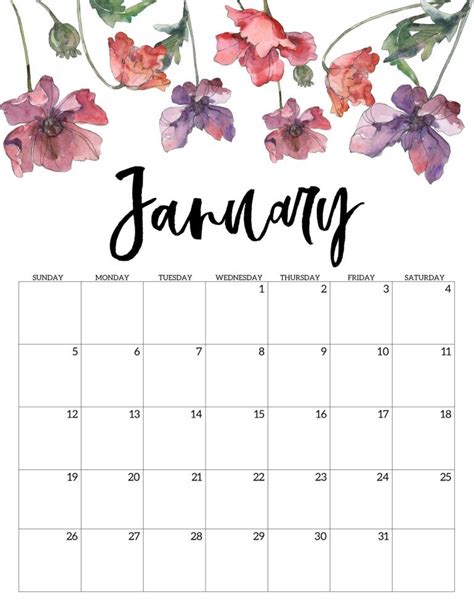 2020 Free Printable Calendars Free Printable Calendar Print Calendar