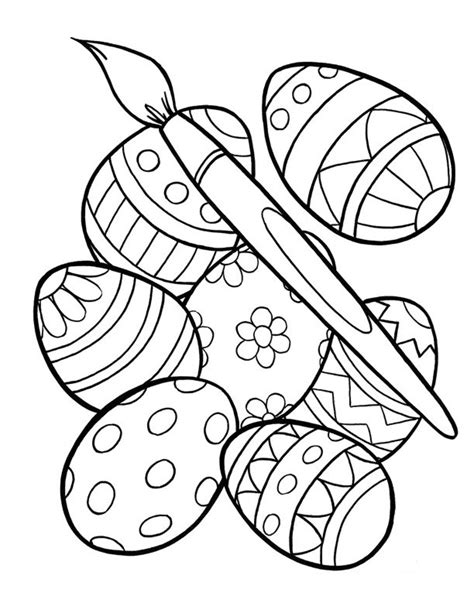 Free Easter Egg Coloring Pages Printable