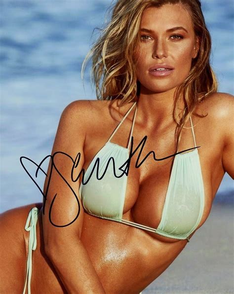 Samantha Hoopes Sports Illustrated In Person Signed Photo Etsy